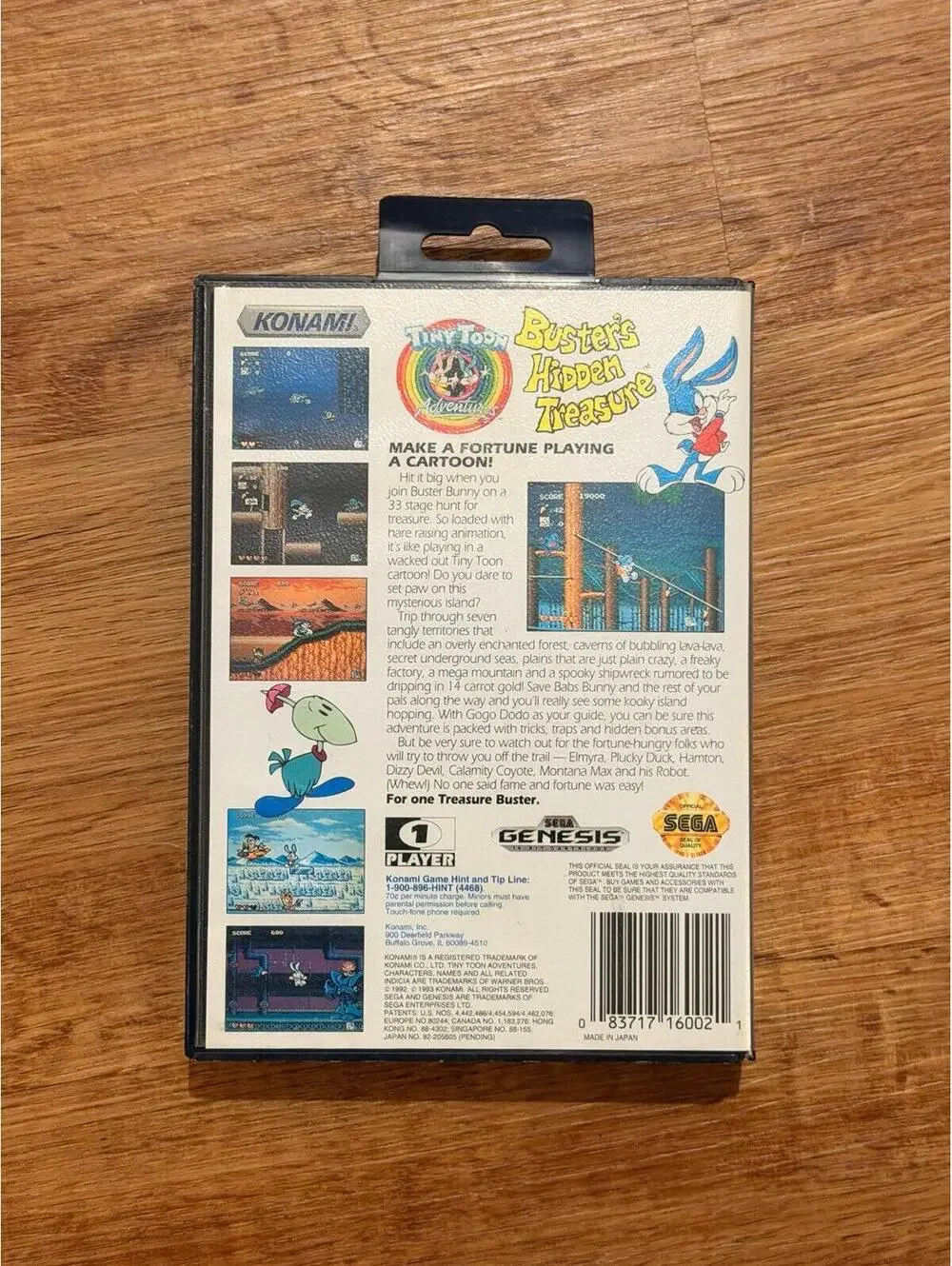 Tiny Toon Adventures Buster's Hidden Treasure for Sega Genesis
